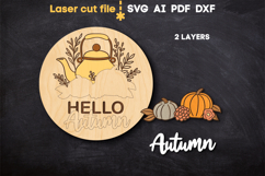 Hello Autumn SVG laser cut files for Glowforge Product Image 3