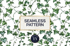 Ivy Floral Pattern | Vintage Botanical Leaf Texture Product Image 3