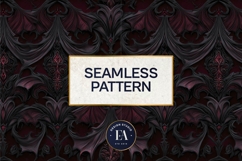 Vampire Fangs Pattern, Dark Gothic Teeth Digital Paper Product Image 3