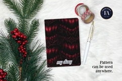 Vampire Fangs Pattern, Dark Gothic Teeth Digital Paper Product Image 4