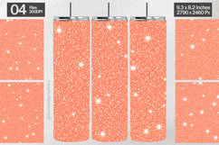 Peach Sparkle Tumbler Wrap| Tumbler Sublimation Product Image 1