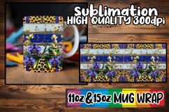 Luxe Glitter &amp; Flower Power Mug Decals 15oz 11oz Product Image 1