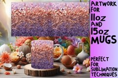 Sparkling Leopard Floral Mug Design Product Image 1