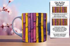 Flower &amp; Stripe Mug Wrap - Spring Elegance Product Image 1