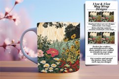 Floral Harmony Mug Wrap Design for Sublimation 15oz Product Image 1