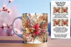 FASHIONABLE 11oz Mug Wrap PNG , Autumn Flower Product Image 1