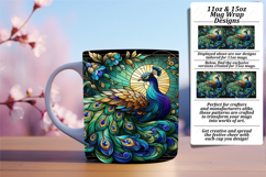 Charming 11oz Mug Wrap Png Design , Animals Product Image 1