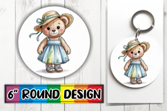 Enchanted Round Coasters Design, Teddy Bear Product Image 1