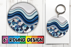 Whimsical Keychain Circle Designs PNG, Pattern Product Image 1