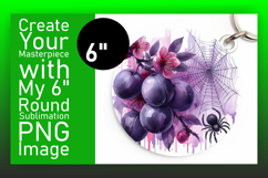 Creative Keychain Round PNG Artwork , Halloween Product Image 1