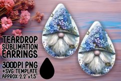 Vibrant Gnome Symphony: Sublimation Teardrop Charms Product Image 1