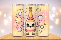 Festive Happy New Year Tumbler Wrap 2026: 20oz Skinny Tumble Product Image 1