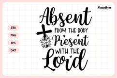 Christian Memorial Quote SVG | Absent From The Body Product Image 3