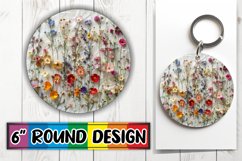 Chic Floral Sublimation Coasters Product Image 1