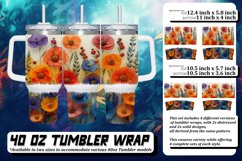 Blossoming Beauty 40oz Tumbler Sublimation Product Image 1