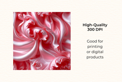 Floral Ribbon Digital Paper Kit Rococo Valentine Patterns Product Image 5