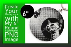 Charming Cat Sublimation: Round &amp; Keychain Mix Product Image 1