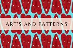 Funky Valentine seamless patterns bundle Product Image 27