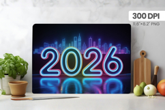 Happy New Year Cutting Board PNG Festive New Year's Eve 2026 Product Image 1