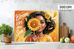 Afro Girl/Woman Melanin braided hair Cutting Board PNG Bundl Product Image 6