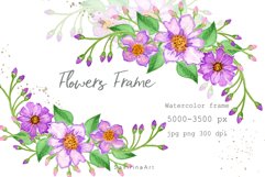 Flowers Bouquet ,Wildflowers Watercolor clipart Sublimation Product Image 1