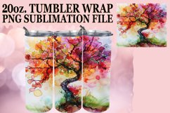 Radiant Dynamic Blossom Chic Nature's Watercolor Tumbler Product Image 1