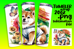 Watercolor Cute Owl Tumbler Wrap 20oz Product Image 1