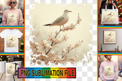Joyful Tote Bag Art Ideas PNG, Birds Product Image 1