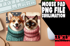 Joyful Desk Pad Sublimation Style, Dog and cat Product Image 1