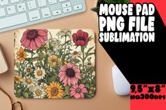 Classic Spring Retro Blossom Mouse Pad Product Image 1