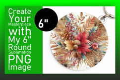 Artistic Circle Design Car Coaster , Autumn Flower Product Image 1