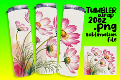 SOPHISTICATED 20oz Tumbler Template , Flowers Product Image 1