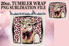 JOYFUL PRESENT 20oz TUMBLER WRAP, Cute Cow Product Image 1