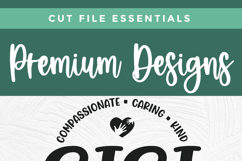 Gigi svg - Grandma Gigi with heart - grandma svg for crafts Product Image 3
