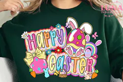 Brushstroke Happy Easter png, Coquette carrot png Product Image 3