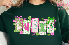 Preppy Lucky Png Blessed Vibes Png, Not Lucky Simply Blessed Product Image 2