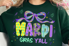Brushstroke Mardi Gras PNG, Fleur De Lis Coquette PNG Product Image 2