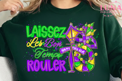 Glitter Laissez Les Bon Temps Rouler png, Mardi gras Png Product Image 2