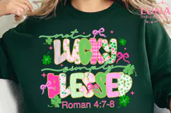 Not Lucky Simply Blessed png, Patrick png, Coquette Png Product Image 3