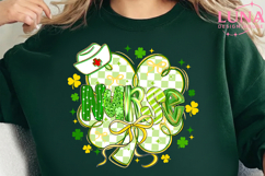 St Patricks Day Png, Nurse Png, Lucky Nurse Png, Coquette Product Image 3