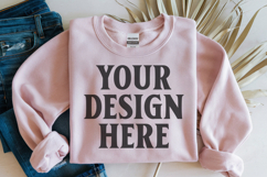 Daisy Gildan 18000 Folded Flat Lay Mockups Product Image 1