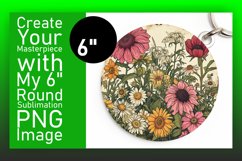 Classic Floral Keychain &amp; Coaster Product Image 1