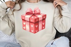 Cute Watercolor Valentines Day Clipart PNG Product Image 1