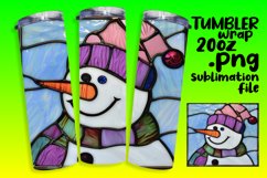 Christmas 3D Snowman Wrap for Tumblers Product Image 1