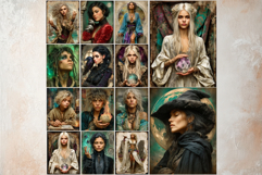 Witch Anthology: Mystical Witches &amp; Rituals Digital Papers Product Image 4