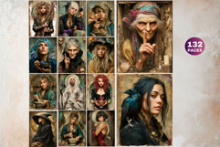 Witch Anthology: Mystical Witches &amp; Rituals Digital Papers Product Image 5