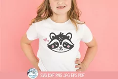 Adorable Raccoon SVG | Cute Woodland Animal Face Product Image 3