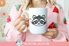 Adorable Raccoon SVG | Cute Woodland Animal Face Product Image 4