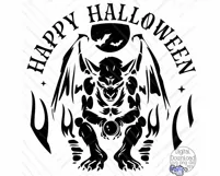 Happy Halloween Svg | Round Halloween Sign | Door Hanger Product Image 2