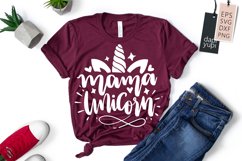 Unicorn Quotes, Mama Unicorn, Lettering Quotes SVG Product Image 1